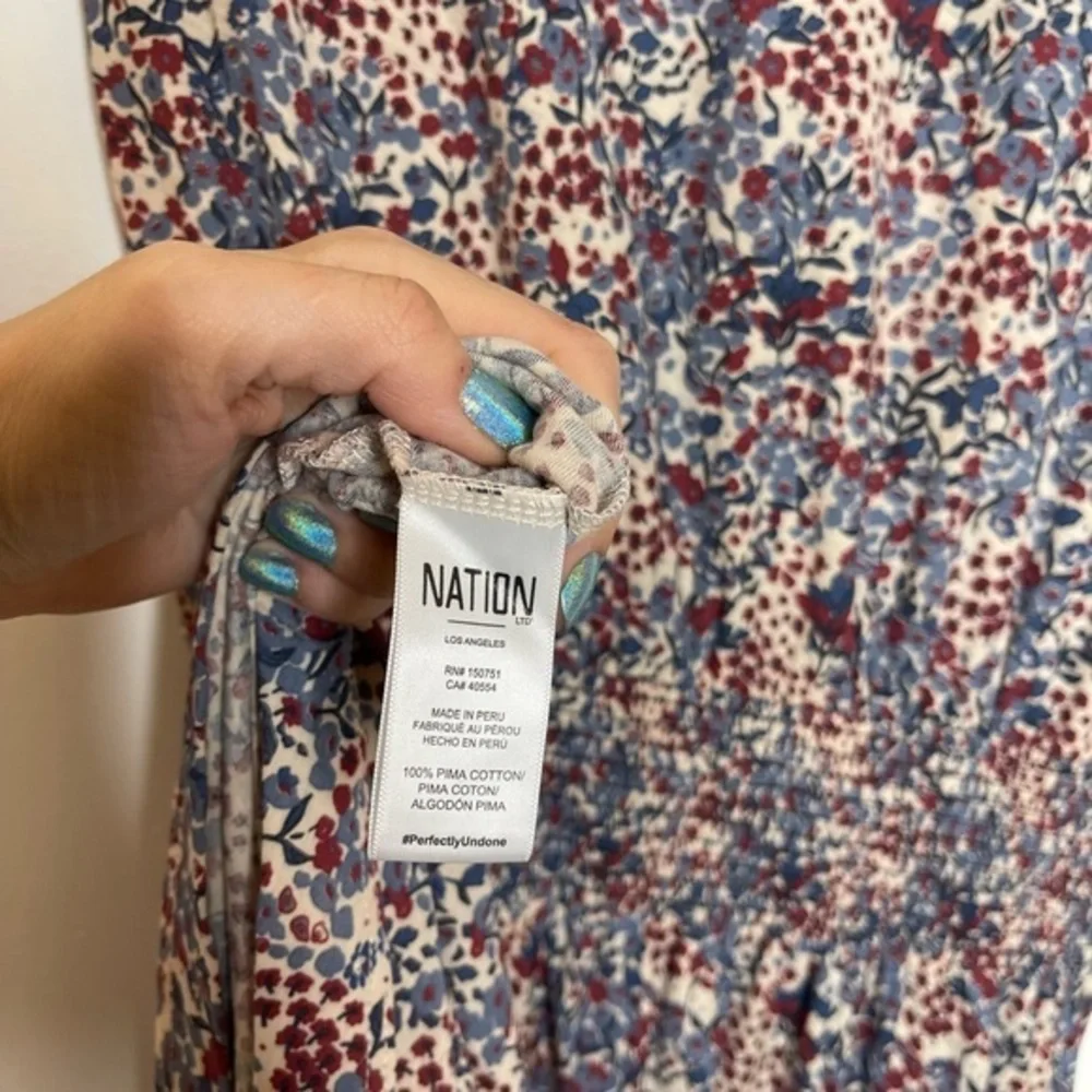Nation LTD Martine‎ Casual Peasant Dress Blossom